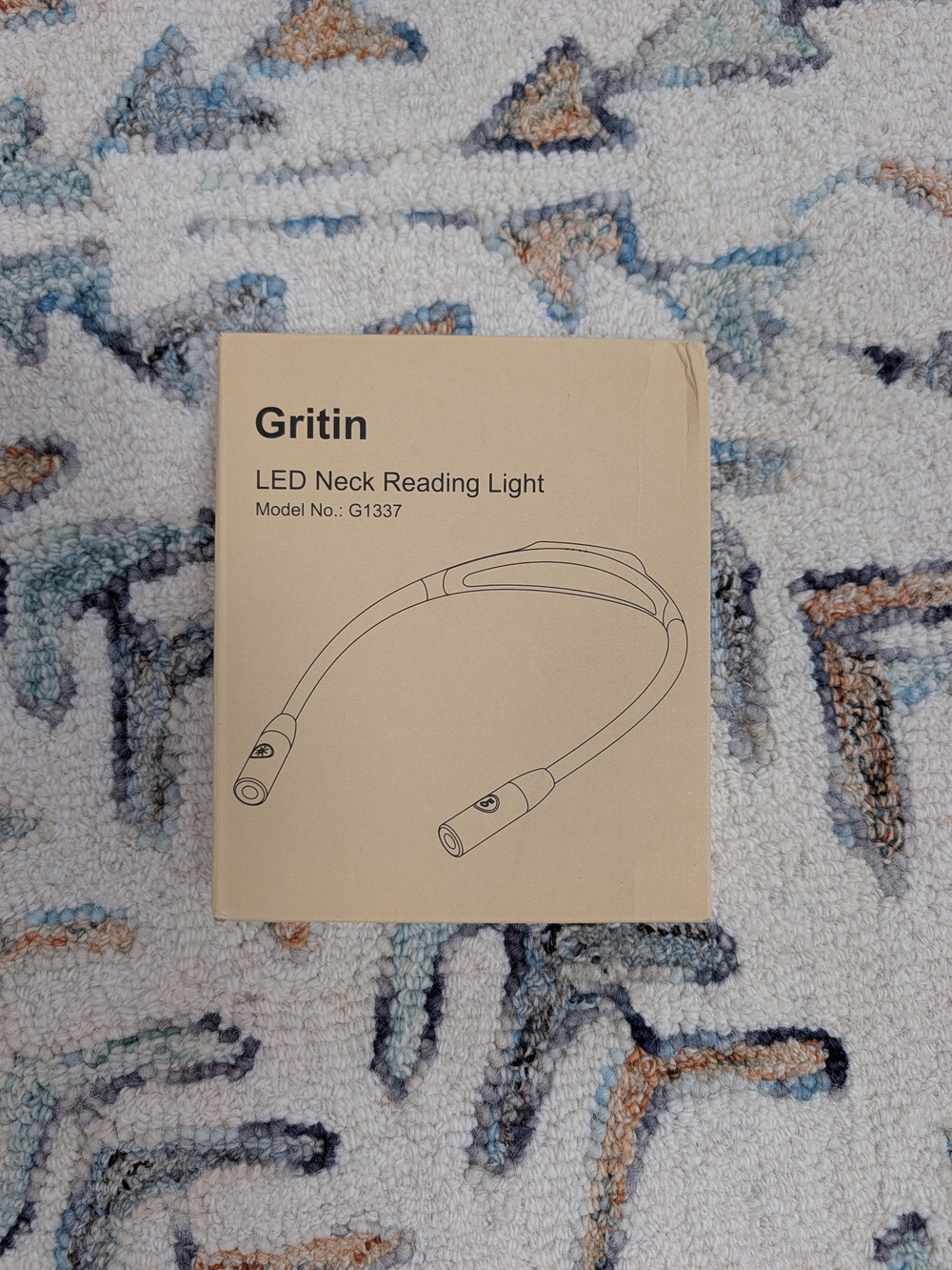 NIB Gritin LED Neck Reading Light | Hands-Free Rechargeable Book Light